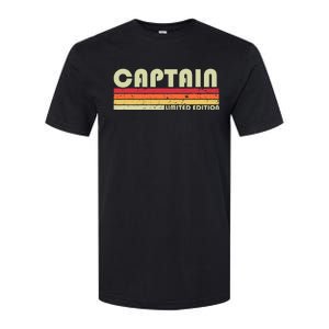 Captain Funny Job Title Profession Birthday Worker Idea Softstyle CVC T-Shirt