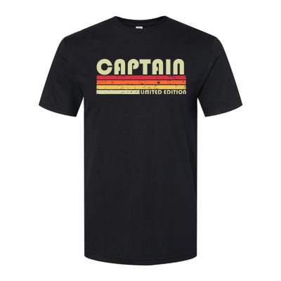 Captain Funny Job Title Profession Birthday Worker Idea Softstyle CVC T-Shirt