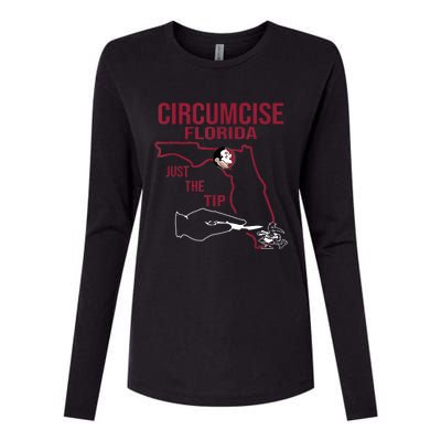 Circumcise Florida Just The Tip Womens Cotton Relaxed Long Sleeve T-Shirt