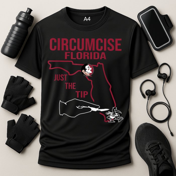 Circumcise Florida Just The Tip Cooling Performance Crew T-Shirt