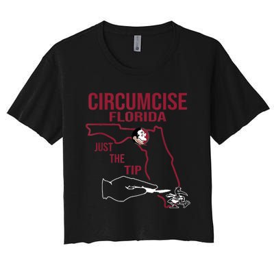 Circumcise Florida Just The Tip Women's Crop Top Tee