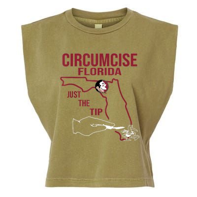 Circumcise Florida Just The Tip Garment-Dyed Women's Muscle Tee