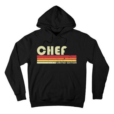 CHEF Funny Job Title Profession Birthday Worker Idea Tall Hoodie