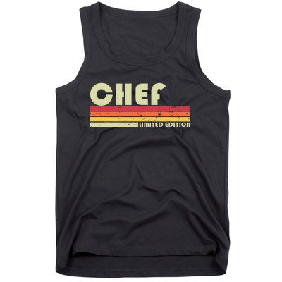 CHEF Funny Job Title Profession Birthday Worker Idea Tank Top