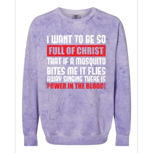 Christian Faith Jesus Devo Christianity Funny Prayer Gift Colorblast Crewneck Sweatshirt