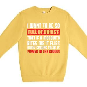 Christian Faith Jesus Devo Christianity Funny Prayer Gift Premium Crewneck Sweatshirt