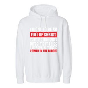 Christian Faith Jesus Devo Christianity Funny Prayer Gift Garment-Dyed Fleece Hoodie