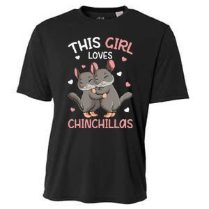 Chinchilla Funny Just a  Who Loves Chinchillas Cooling Performance Crew T-Shirt