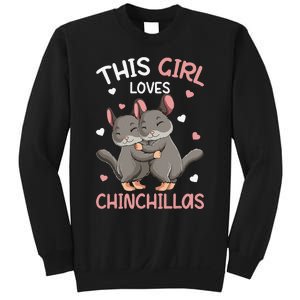 Chinchilla Funny Just a  Who Loves Chinchillas Sweatshirt