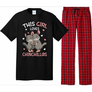 Chinchilla Funny Just a  Who Loves Chinchillas Pajama Set