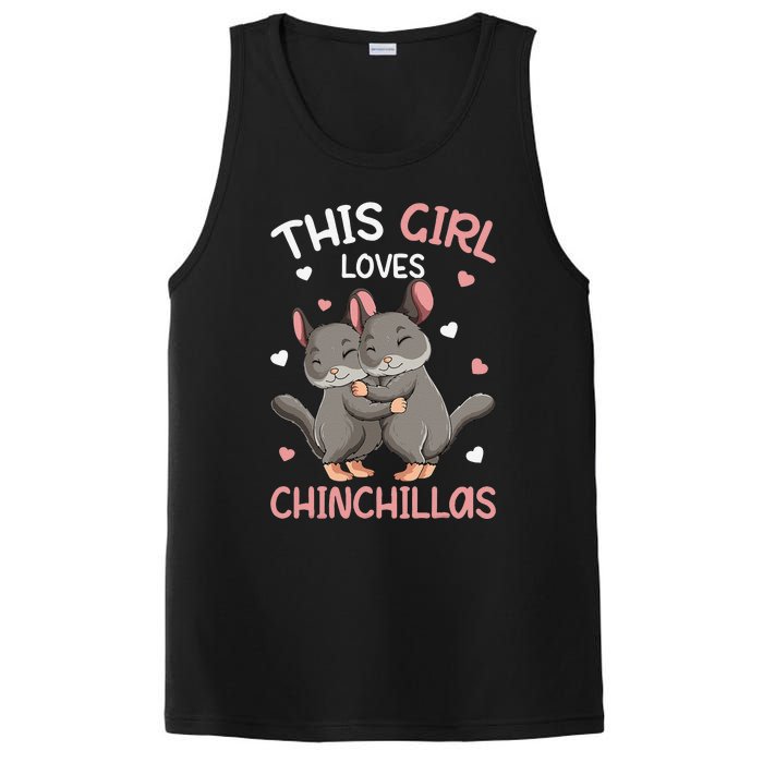 Chinchilla Funny Just a  Who Loves Chinchillas PosiCharge Competitor Tank