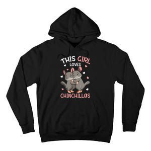 Chinchilla Funny Just a  Who Loves Chinchillas Tall Hoodie