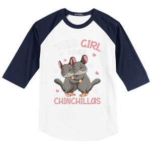 Chinchilla Funny Just a  Who Loves Chinchillas Baseball Sleeve Shirt