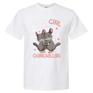 Chinchilla Funny Just a  Who Loves Chinchillas Garment-Dyed Heavyweight T-Shirt