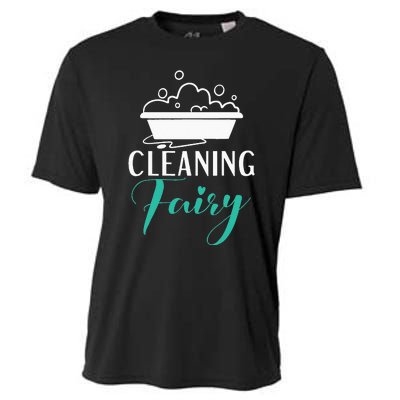 Cleaning Fairy Janitor Custodian Cooling Performance Crew T-Shirt