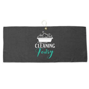 Cleaning Fairy Janitor Custodian Large Microfiber Waffle Golf Towel