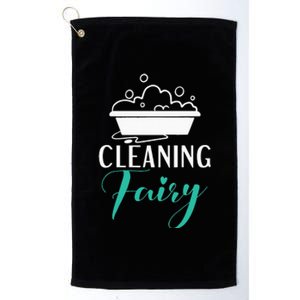 Cleaning Fairy Janitor Custodian Platinum Collection Golf Towel