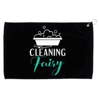 Cleaning Fairy Janitor Custodian Grommeted Golf Towel