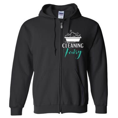 Cleaning Fairy Janitor Custodian Full Zip Hoodie