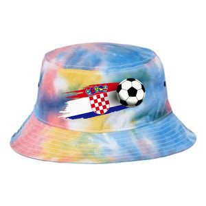 Croatia Flag Jersey Croatian Soccer Team Croatian Tie Dye Newport Bucket Hat