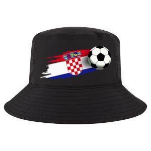 Croatia Flag Jersey Croatian Soccer Team Croatian Cool Comfort Performance Bucket Hat