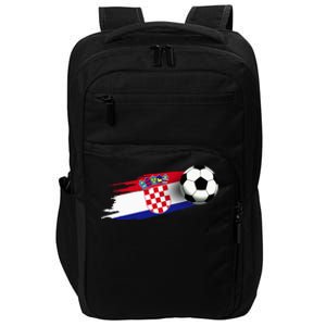 Croatia Flag Jersey Croatian Soccer Team Croatian Impact Tech Backpack