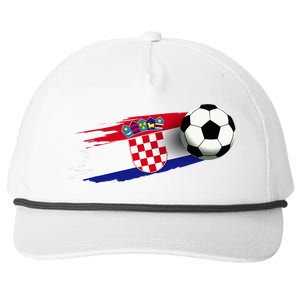 Croatia Flag Jersey Croatian Soccer Team Croatian Snapback Five-Panel Rope Hat