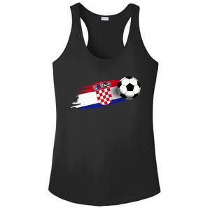 Croatia Flag Jersey Croatian Soccer Team Croatian Ladies PosiCharge Competitor Racerback Tank