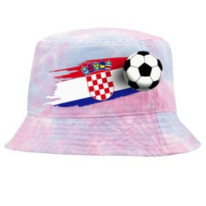 Croatia Flag Jersey Croatian Soccer Team Croatian Tie-Dyed Bucket Hat