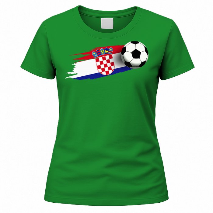 Croatia Flag Jersey Croatian Soccer Team Croatian Women's T-Shirt