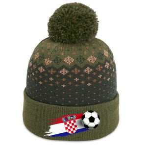 Croatia Flag Jersey Croatian Soccer Team Croatian The Baniff Cuffed Pom Beanie