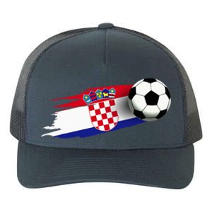 Croatia Flag Jersey Croatian Soccer Team Croatian Yupoong Adult 5-Panel Trucker Hat