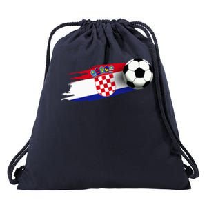 Croatia Flag Jersey Croatian Soccer Team Croatian Drawstring Bag