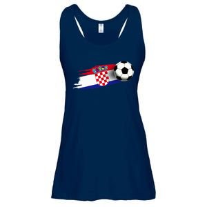 Croatia Flag Jersey Croatian Soccer Team Croatian Ladies Essential Flowy Tank