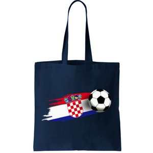 Croatia Flag Jersey Croatian Soccer Team Croatian Tote Bag