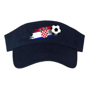 Croatia Flag Jersey Croatian Soccer Team Croatian Valucap Bio-Washed Visor