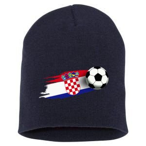 Croatia Flag Jersey Croatian Soccer Team Croatian Short Acrylic Beanie