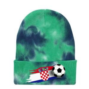 Croatia Flag Jersey Croatian Soccer Team Croatian Tie Dye 12in Knit Beanie