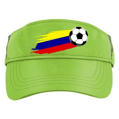 Colombia Flag Jersey Colombian Soccer Team Colombian Adult Drive Performance Visor