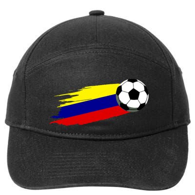 Colombia Flag Jersey Colombian Soccer Team Colombian 7-Panel Snapback Hat