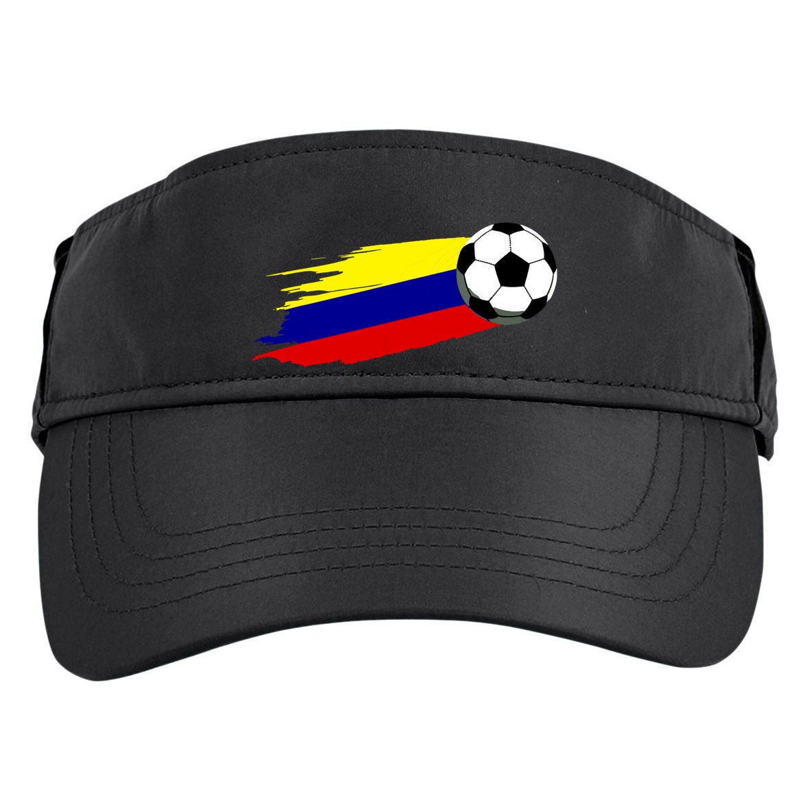 Colombia Flag Jersey Colombian Soccer Team Colombian Adult Drive Performance Visor