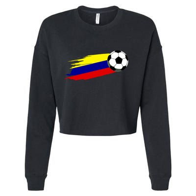 Colombia Flag Jersey Colombian Soccer Team Colombian Cropped Pullover Crew