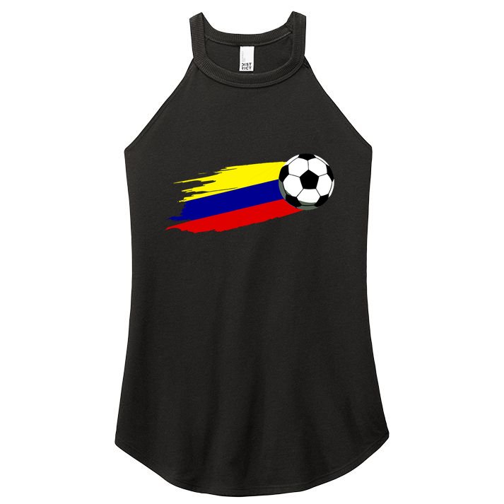 Colombia Flag Jersey Colombian Soccer Team Colombian Women's Perfect Tri Rocker Tank