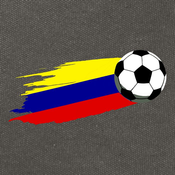 Colombia Flag Jersey Colombian Soccer Team Colombian Cotton Canvas Backpack