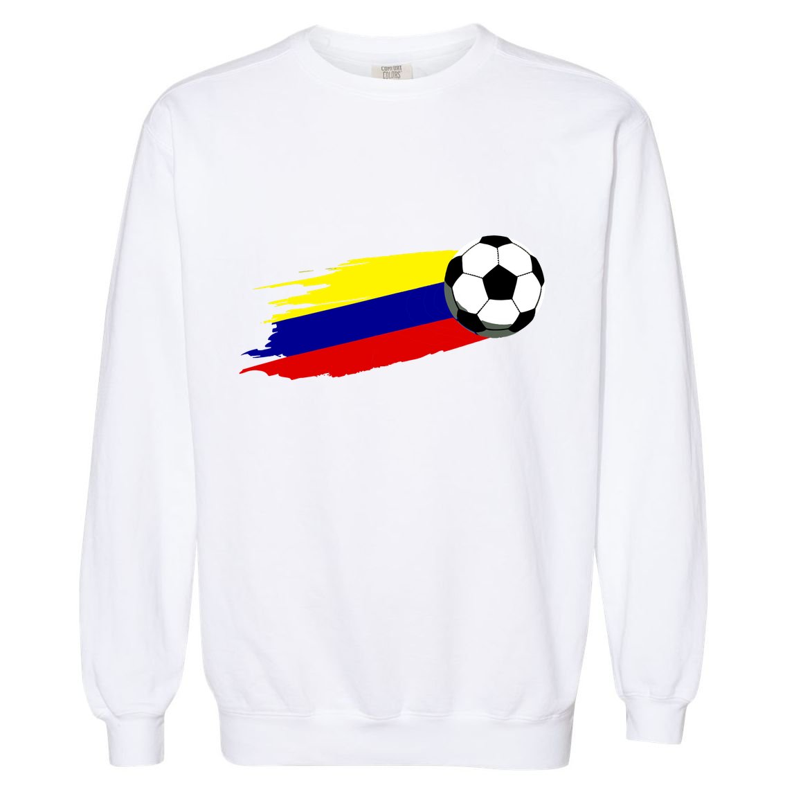 Colombia Flag Jersey Colombian Soccer Team Colombian Garment-Dyed Sweatshirt