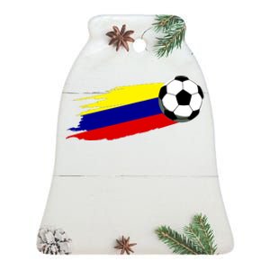 Colombia Flag Jersey Colombian Soccer Team Colombian Ceramic Bell Ornament