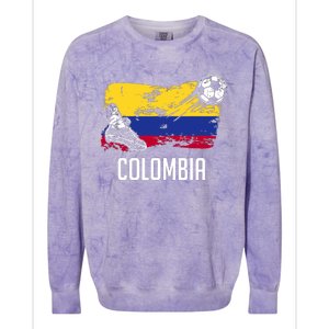 Colombia Flag Jersey Colombian Soccer Team Colombian Colorblast Crewneck Sweatshirt