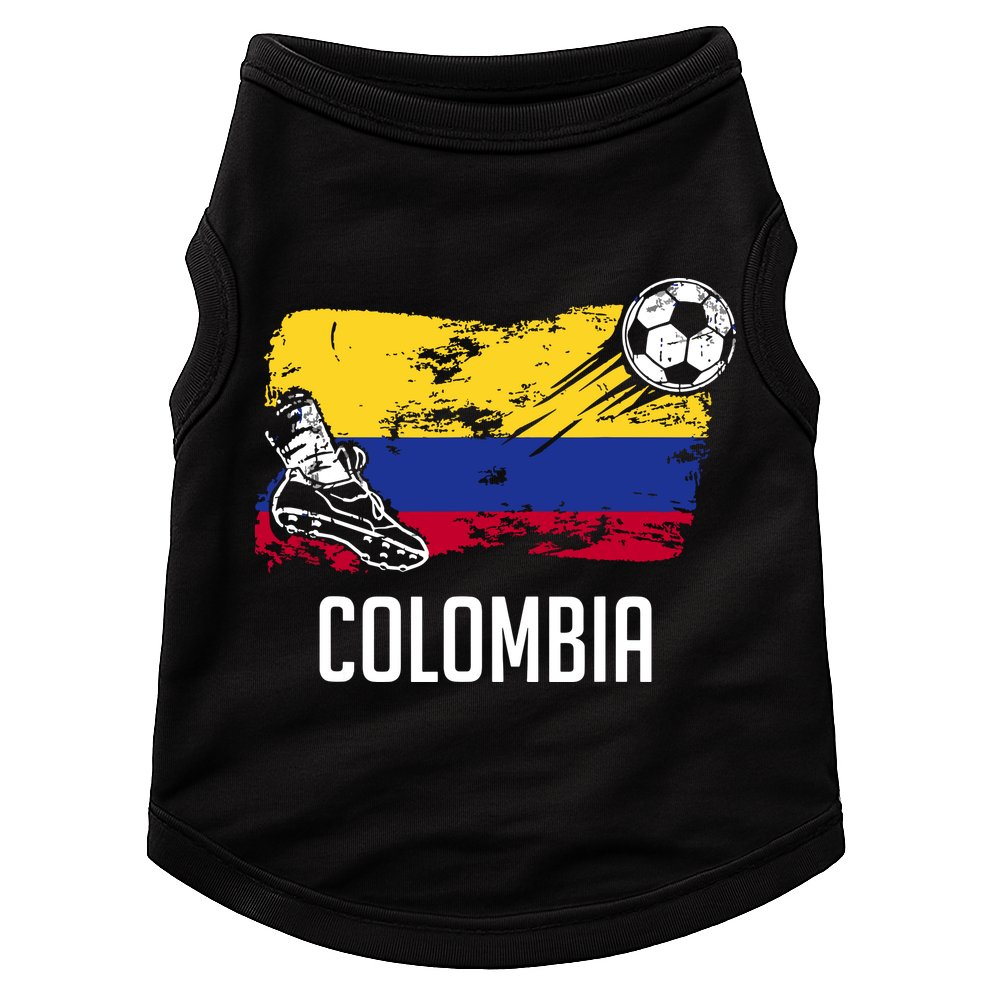 Colombia Flag Jersey Colombian Soccer Team Colombian Doggie Tank