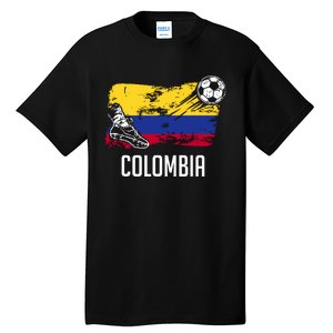 Colombia Flag Jersey Colombian Soccer Team Colombian Tall T-Shirt