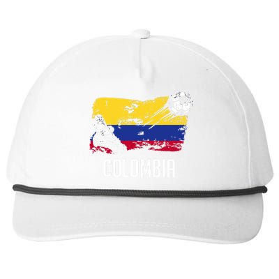 Colombia Flag Jersey Colombian Soccer Team Colombian Snapback Five-Panel Rope Hat